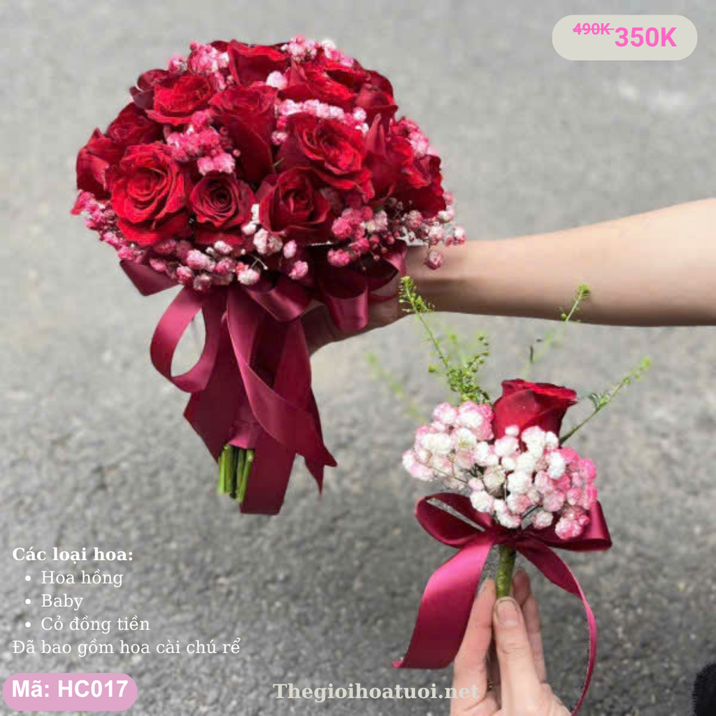 Hoa cưới cầm tay- HC017