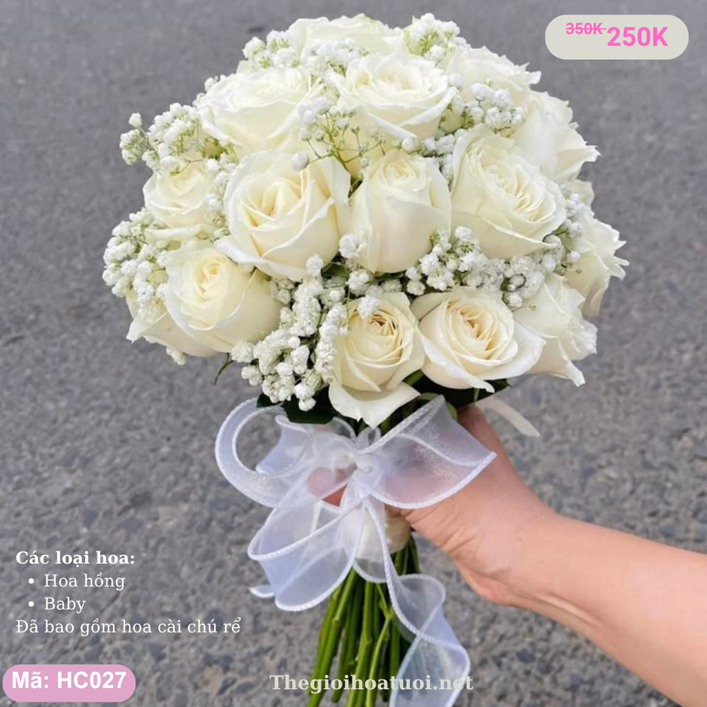 Hoa cưới cầm tay- HC027
