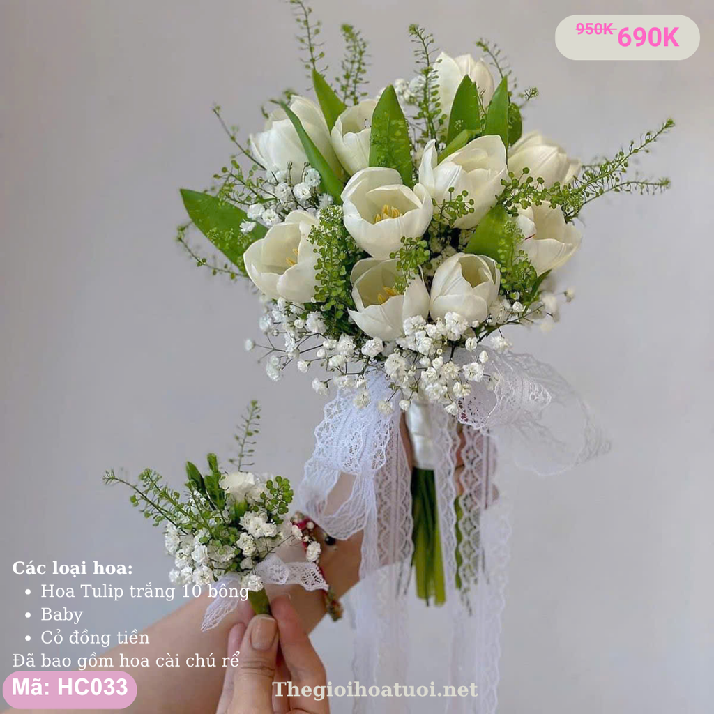 Hoa cưới cầm tay- HC033