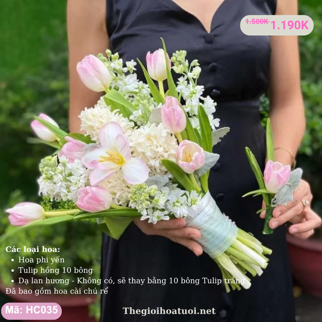 Hoa cưới cầm tay- HC035