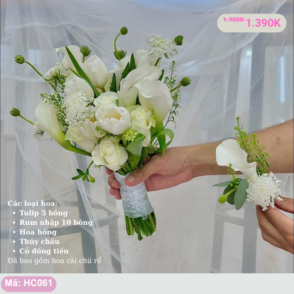 Hoa cưới cầm tay- HC061