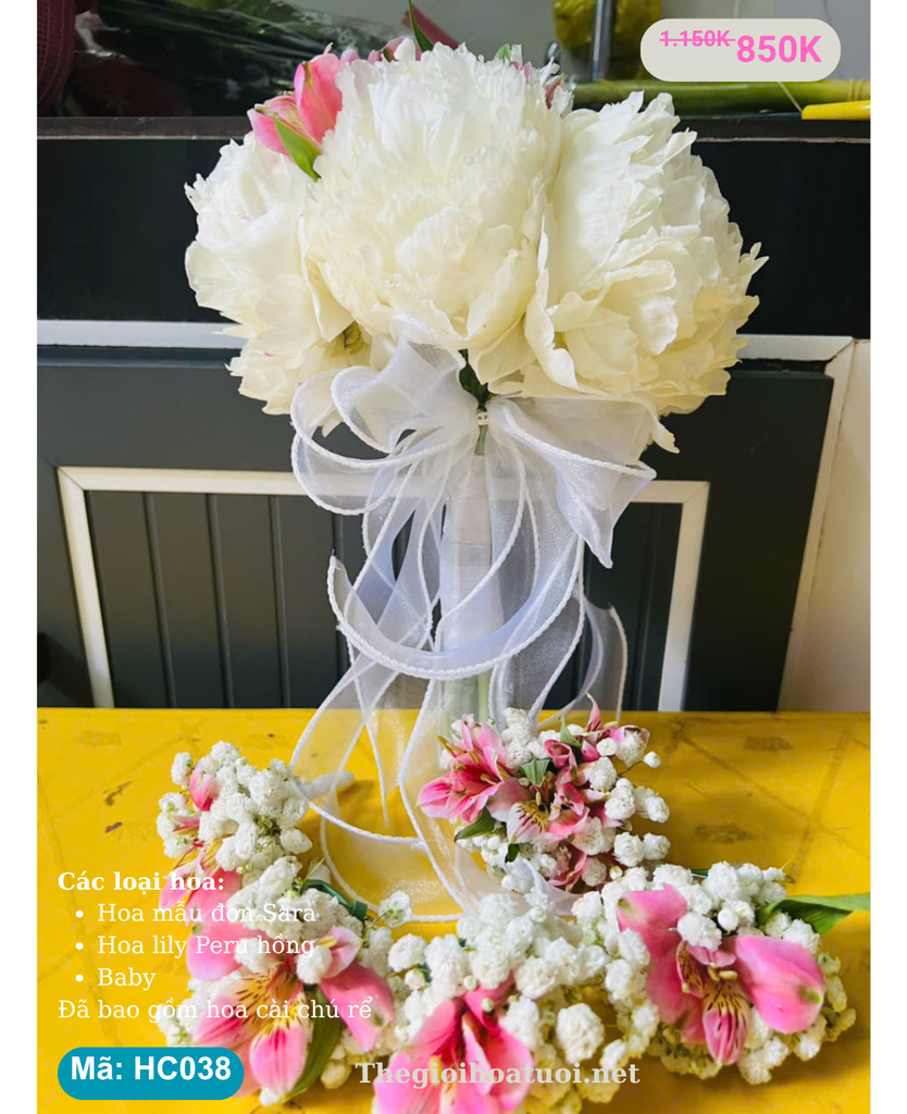 Hoa cưới cầm tay- HC038