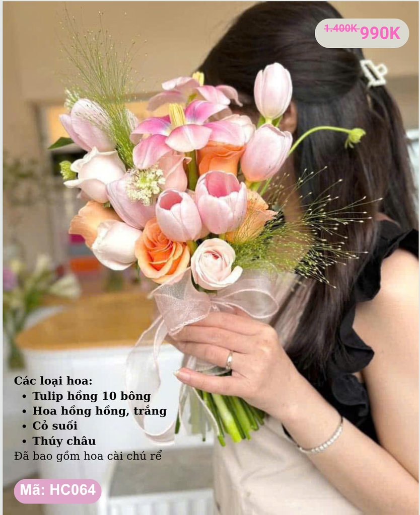 Hoa cưới cầm tay- HC064