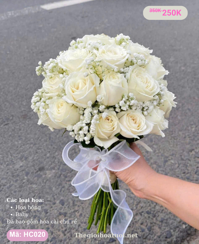 Hoa cưới cầm tay- HC020