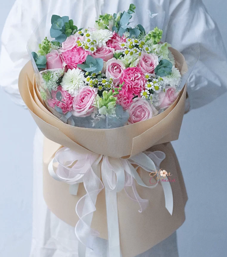 Bó Hoa Chạm Nhẽ Trái Tim - HCM031