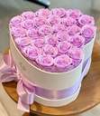 Hộp Hoa Hồng Trái Tim Tím - HCM071